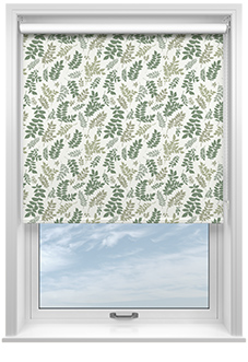 Breezy Leaves, Greenery - Twist&Fit Roller Blind
